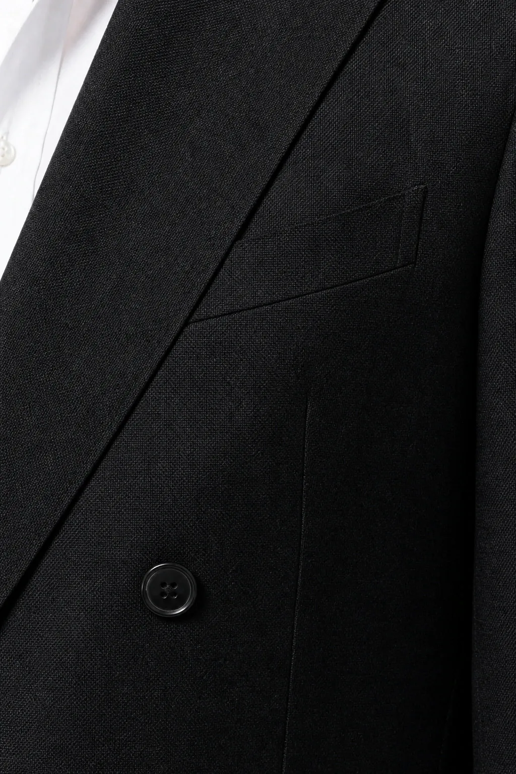 Чёрная шерсть крупным планом, Dormeuil. Мужской костюм, образ MA19